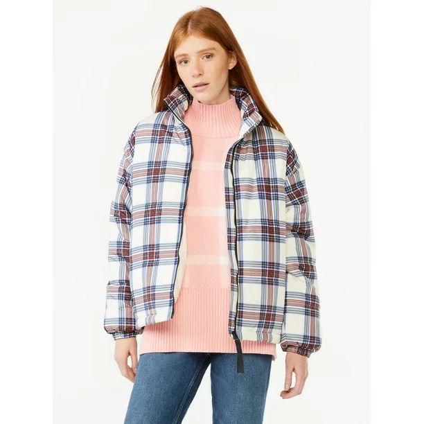 Free Assembly Women's Oversized Puffer Jacket - Walmart.com | Walmart (US)