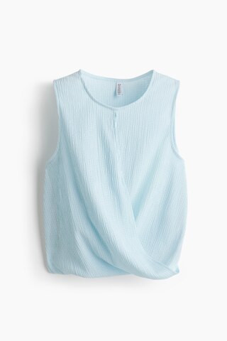 H & M - Wrap-Detail Crinkled Top - Turquoise | H&M (US + CA)