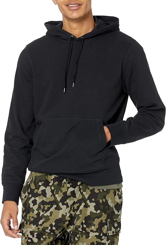 Amazon Essentials Men's Lightweight French Terry Hooded Sweatshirt | Amazon (US)