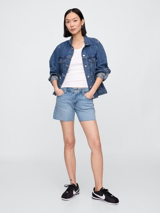 5" Mid Rise Soft Denim Shorts | Gap Factory