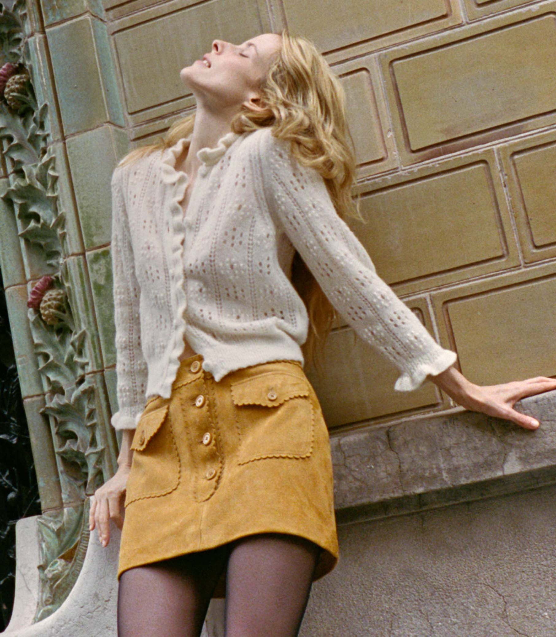 Oriole Skirt - Wild Chicory | DÔEN | DOEN