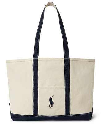 Big Pony Canvas Spacious Tote Bag | Macy's