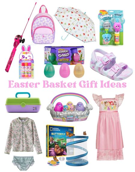 Easter Basket Gift Ideas - Toddler Girls. Toddler Girl Spring Gifts. Toddler Sandals. Butterfly kit. 

Easter finds for kids Target, Amazon Easter toddler girl gifts

#LTKSeasonal #LTKkids