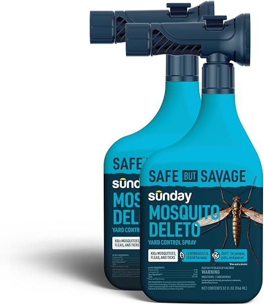 Sunday Mosquito Deleto - Mosquito Repellent & Bug Control Spray - Concentrated Lemongrass & Cedar... | Amazon (US)