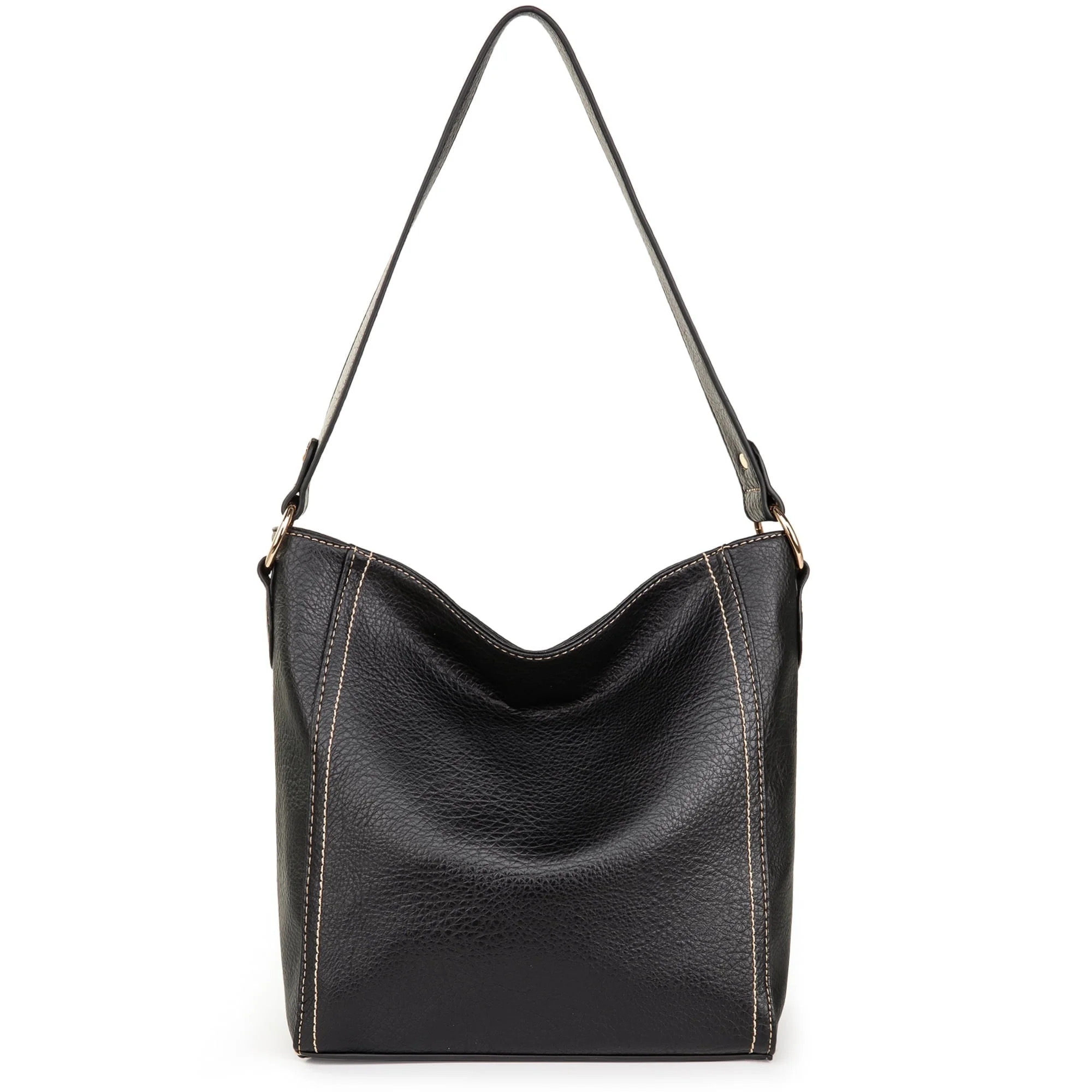 Montana West Hobo Bags for Women Vegan Leather Shoulder Purses and Handbags, Black | Walmart (US)