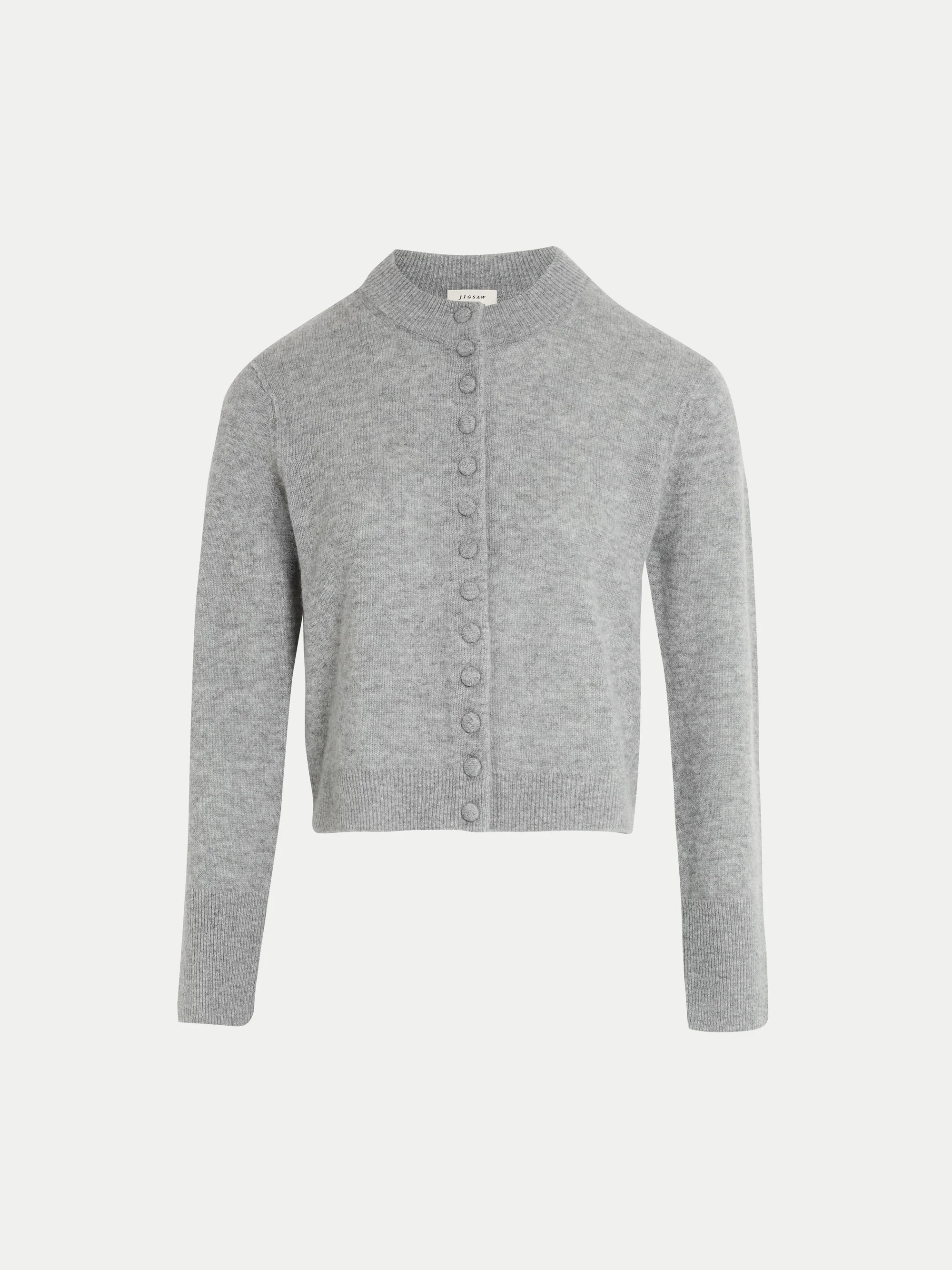 Merino Cashmere Cardigan  | Grey | Jigsaw (UK)