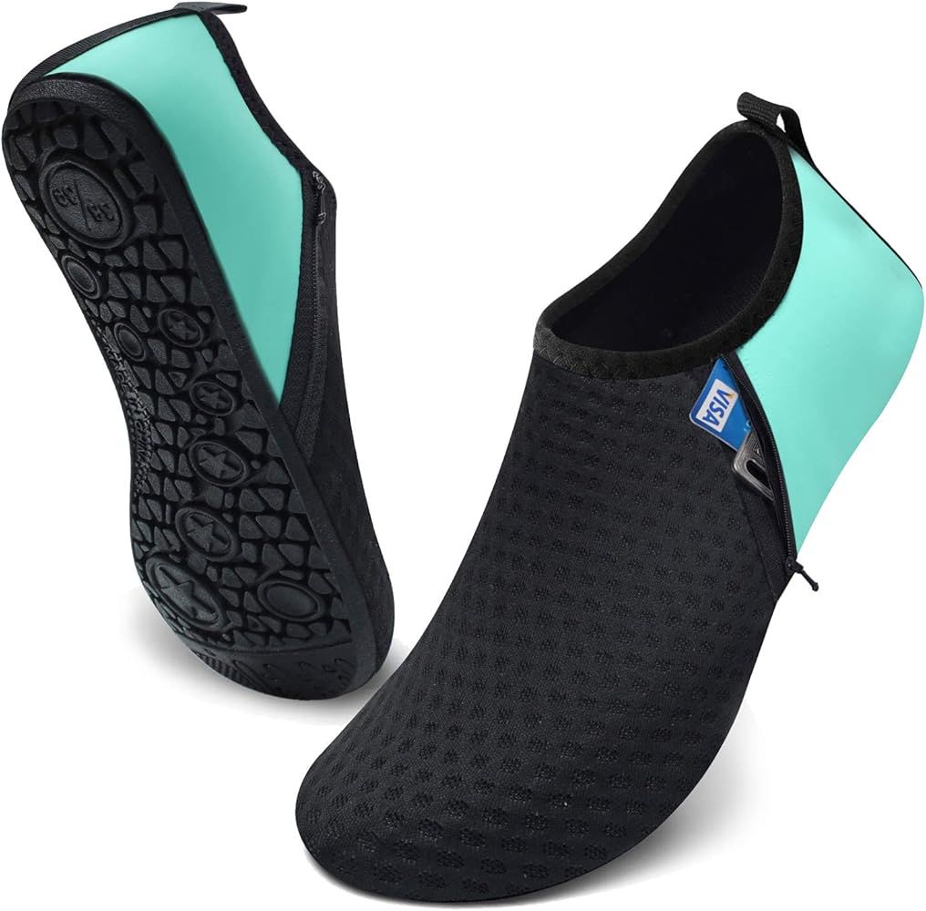 Summer Outdoor Beach Swim Aqua Water Shoes Socks for Women Men | Amazon (US)