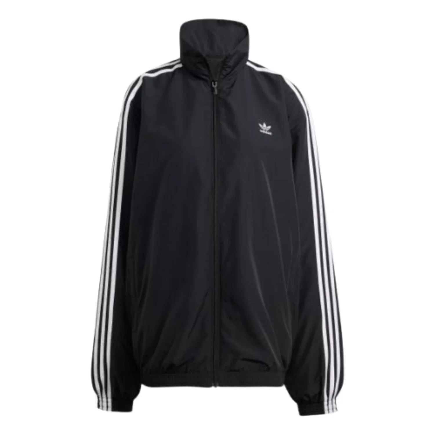 (WMNS) adidas Adilenium Season 3 Oversized Track Jacket Asia Sizing 'Black White' JD3392 | KICKS CREW