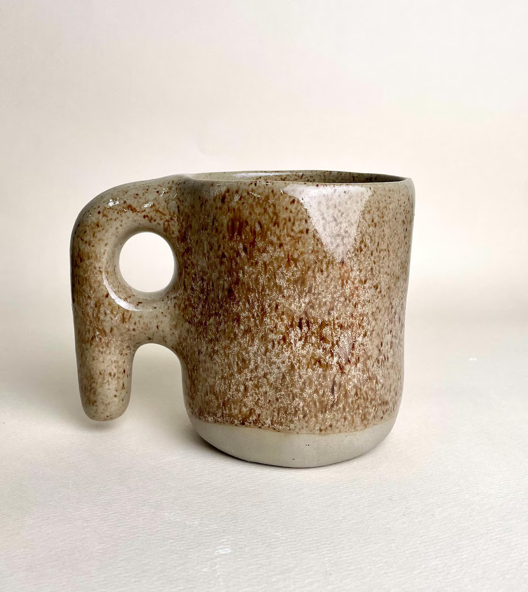 Ear mug - glossy speckled brown 04 | Etsy (US)