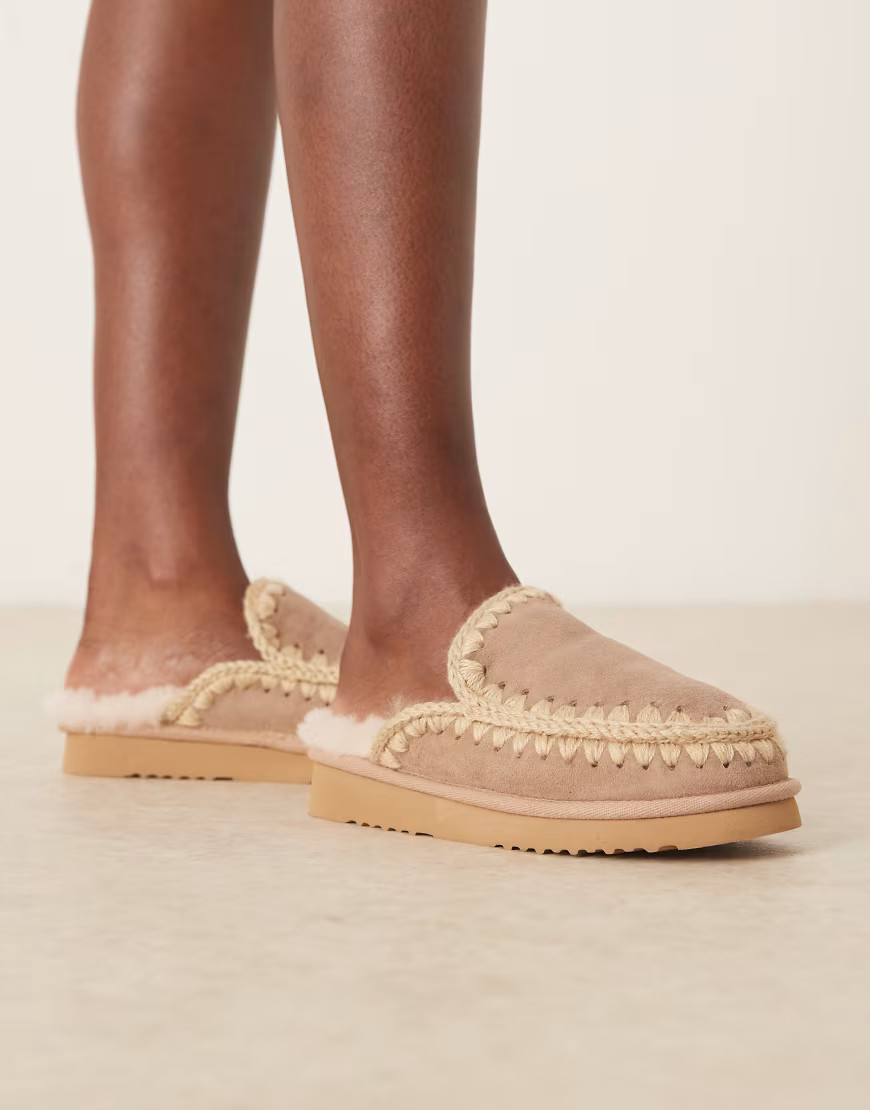 Mou suede slipper in camel-Neutral | ASOS (Global)