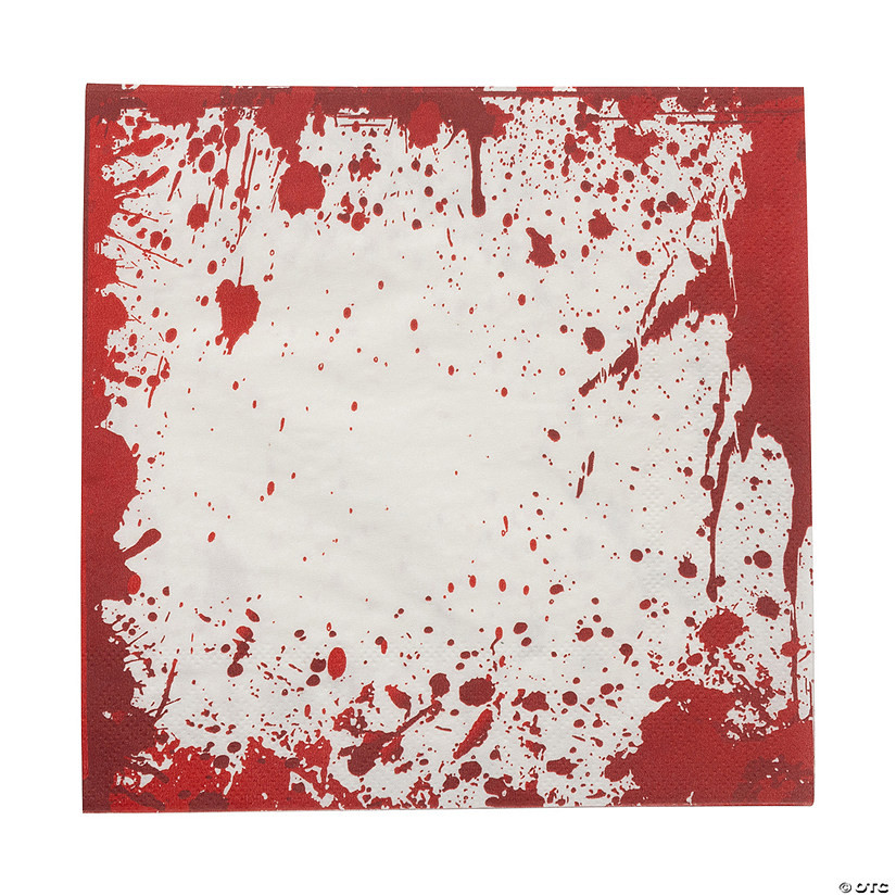 6 1/2" Halloween Horror Party Bloody Paper Luncheon Napkins - 16 Ct. | Oriental Trading Company