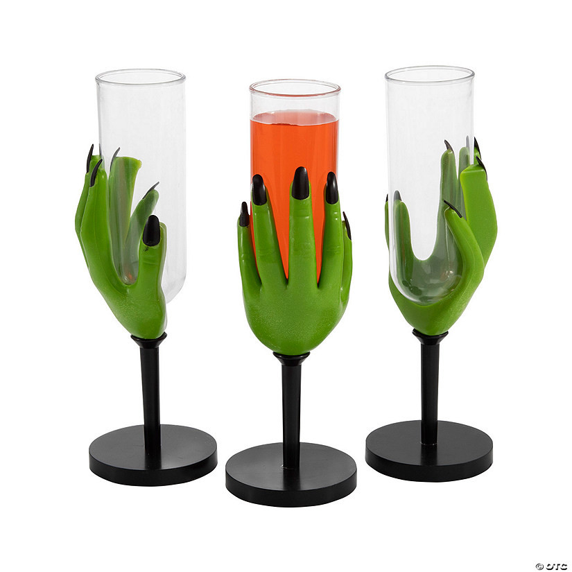 2 oz. Witch Hand Reusable Plastic Glasses - 12 Ct. | Oriental Trading Company