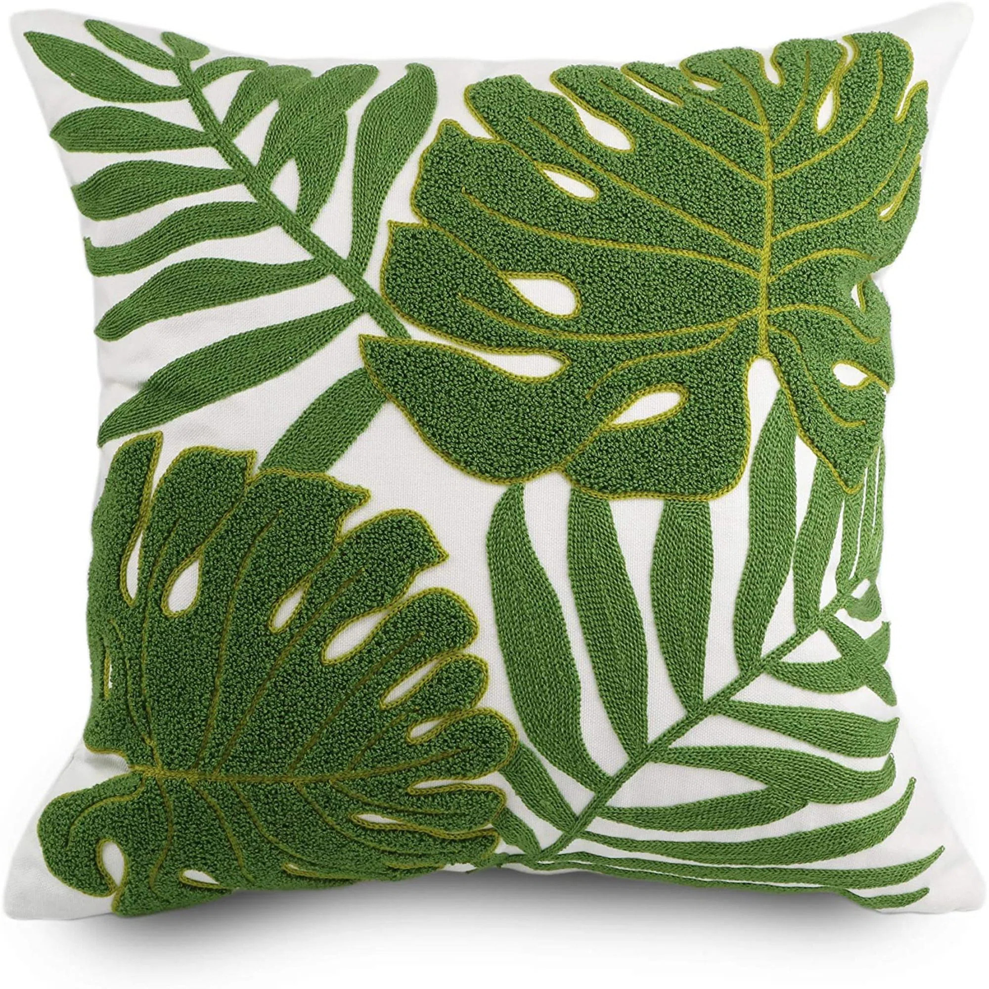 Embroidered Cotton Indoor/Outdoor Pillow Cover | Wayfair North America