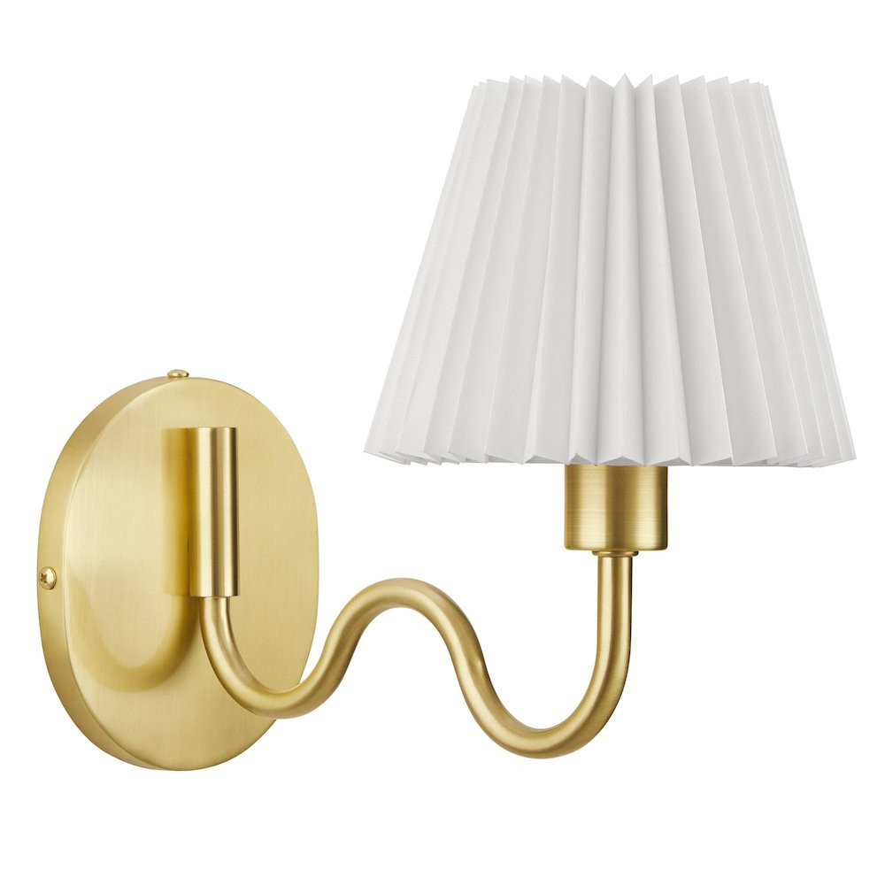 Wave Squiggle Arm Wall Sconce in Brass | Walmart (US)