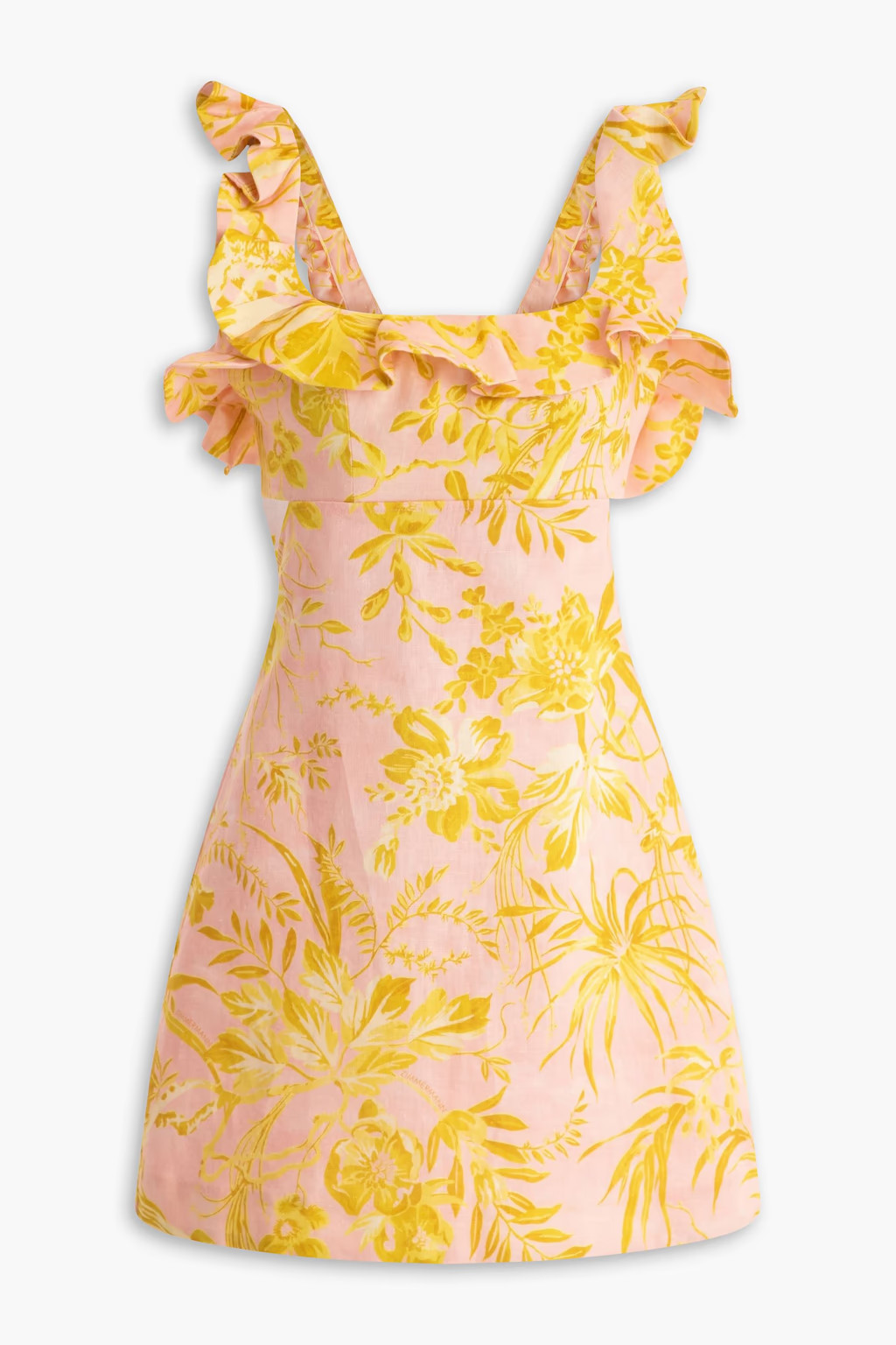 ZIMMERMANN
Ruffled floral-print linen mini dress
 | The Outnet (UK and Europe)