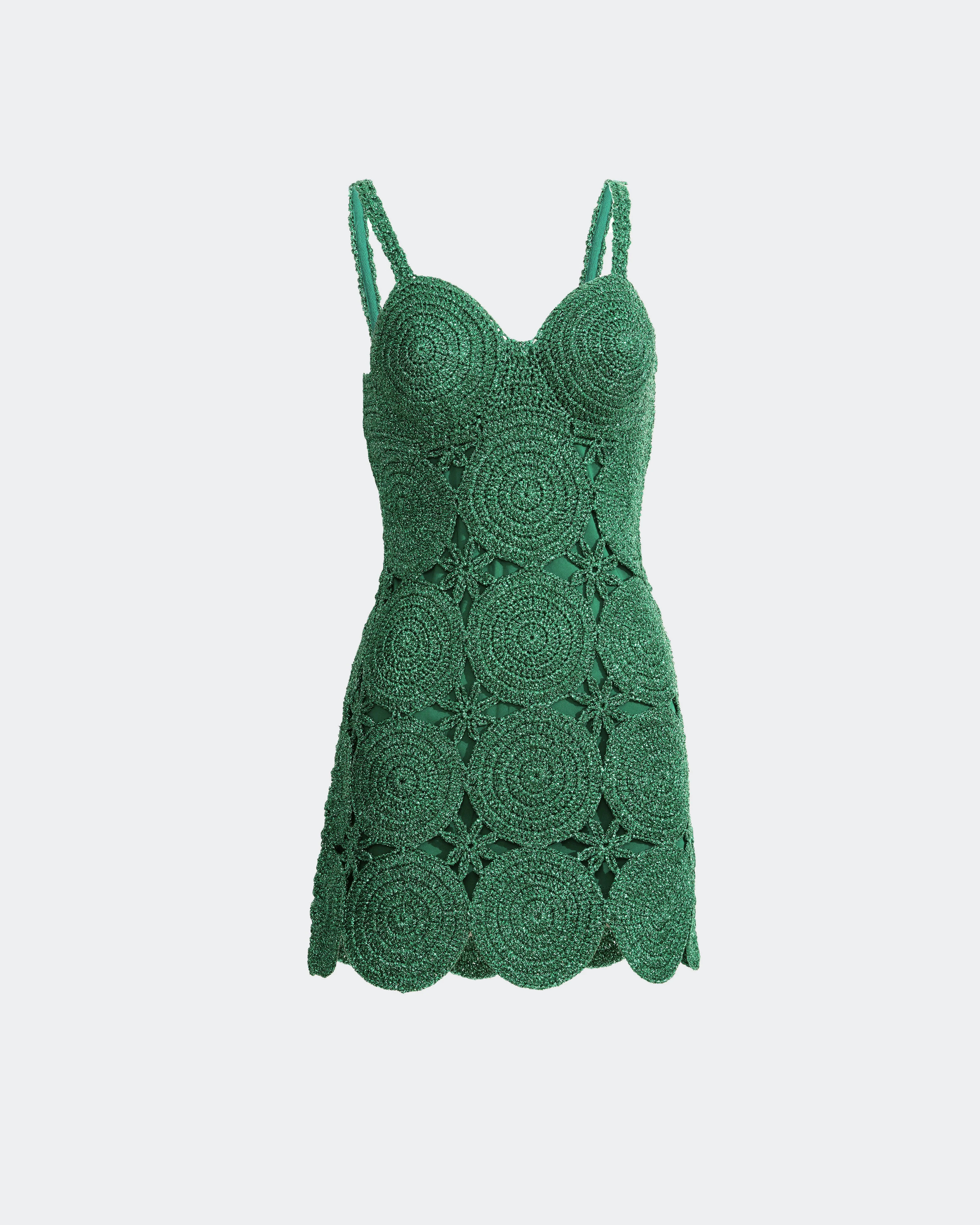 Beep
           Mini Dress in Gummy Green | Simon Miller