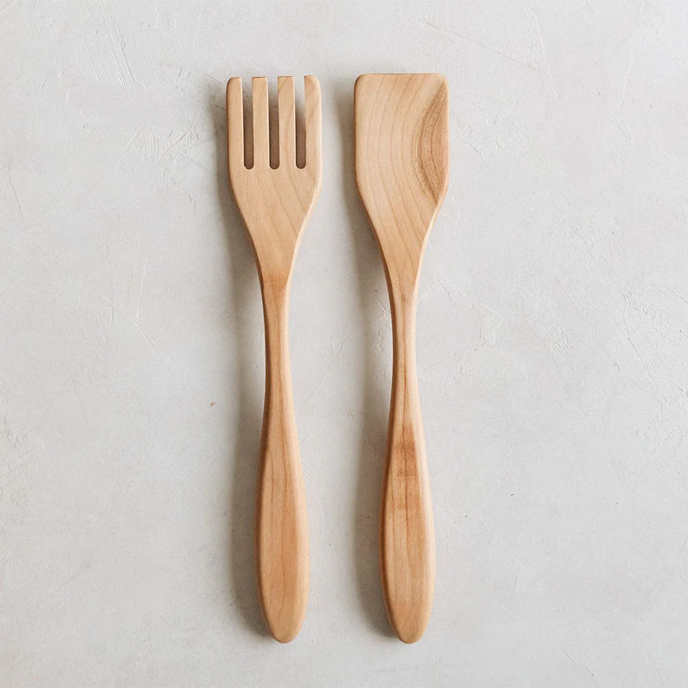 Roan Iris Cherry Wood Serving Set | Roan Iris