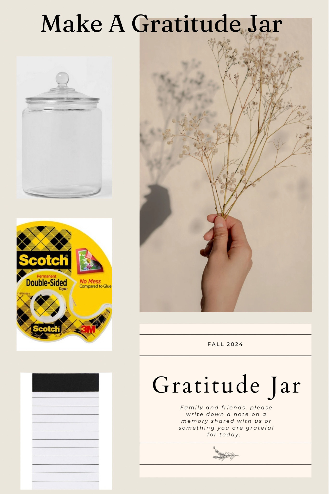 Make your own gratitude jar for the fall season. (Make your own label in Canva to print 🤍) 

A thoughtful gift or can be used in your own home too! 

#LTKFindsUnder50 #LTKHome #LTKFamily