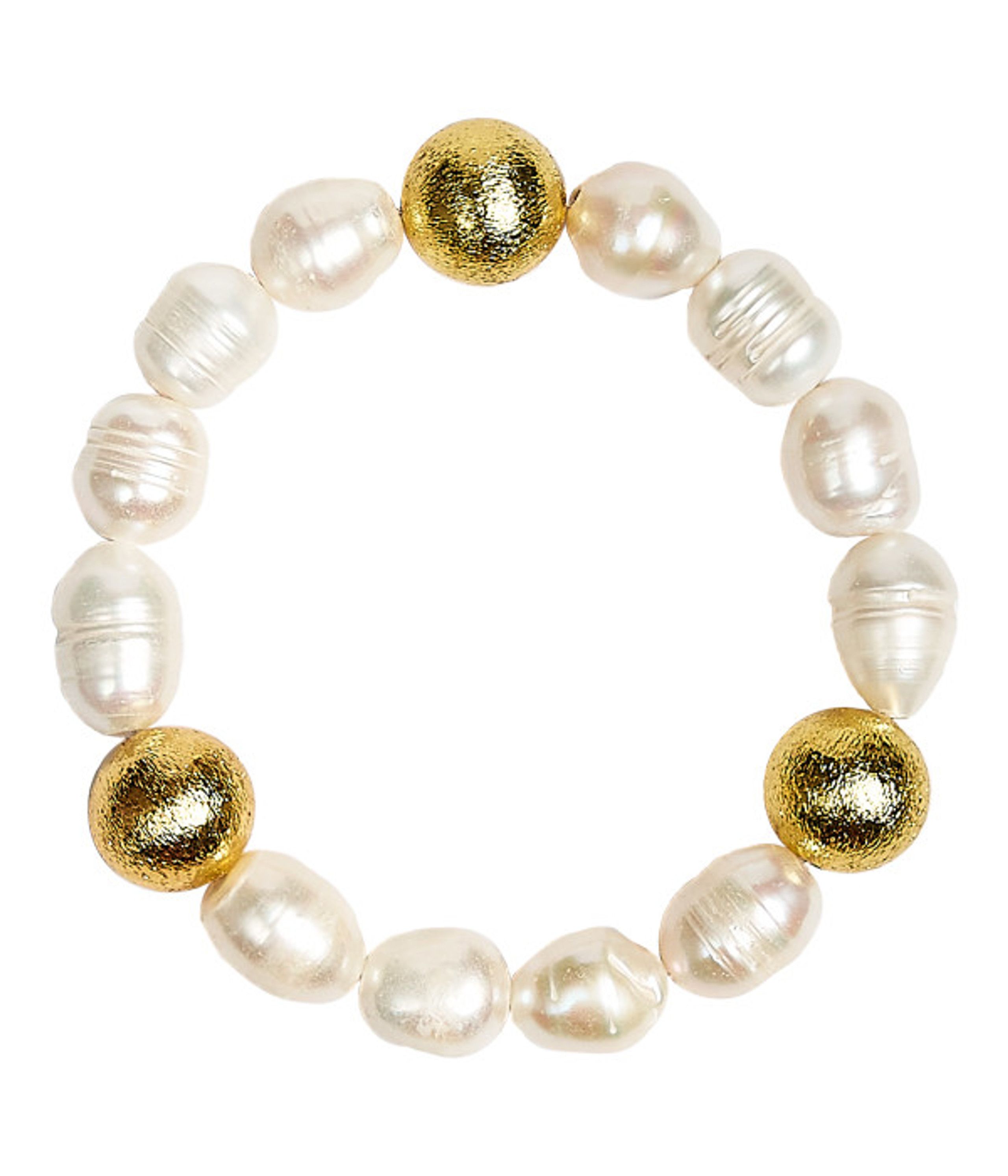Georgia Beaded Bracelet - Freshwater Pearl and 14mm | Lisi Lerch Inc