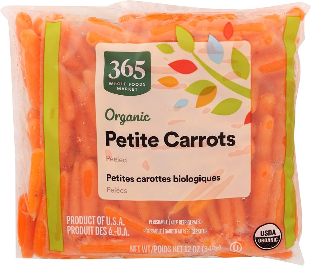 365 by Whole Foods Market, Carrot Petite Peeled Organic, 12 Ounce | Amazon (US)