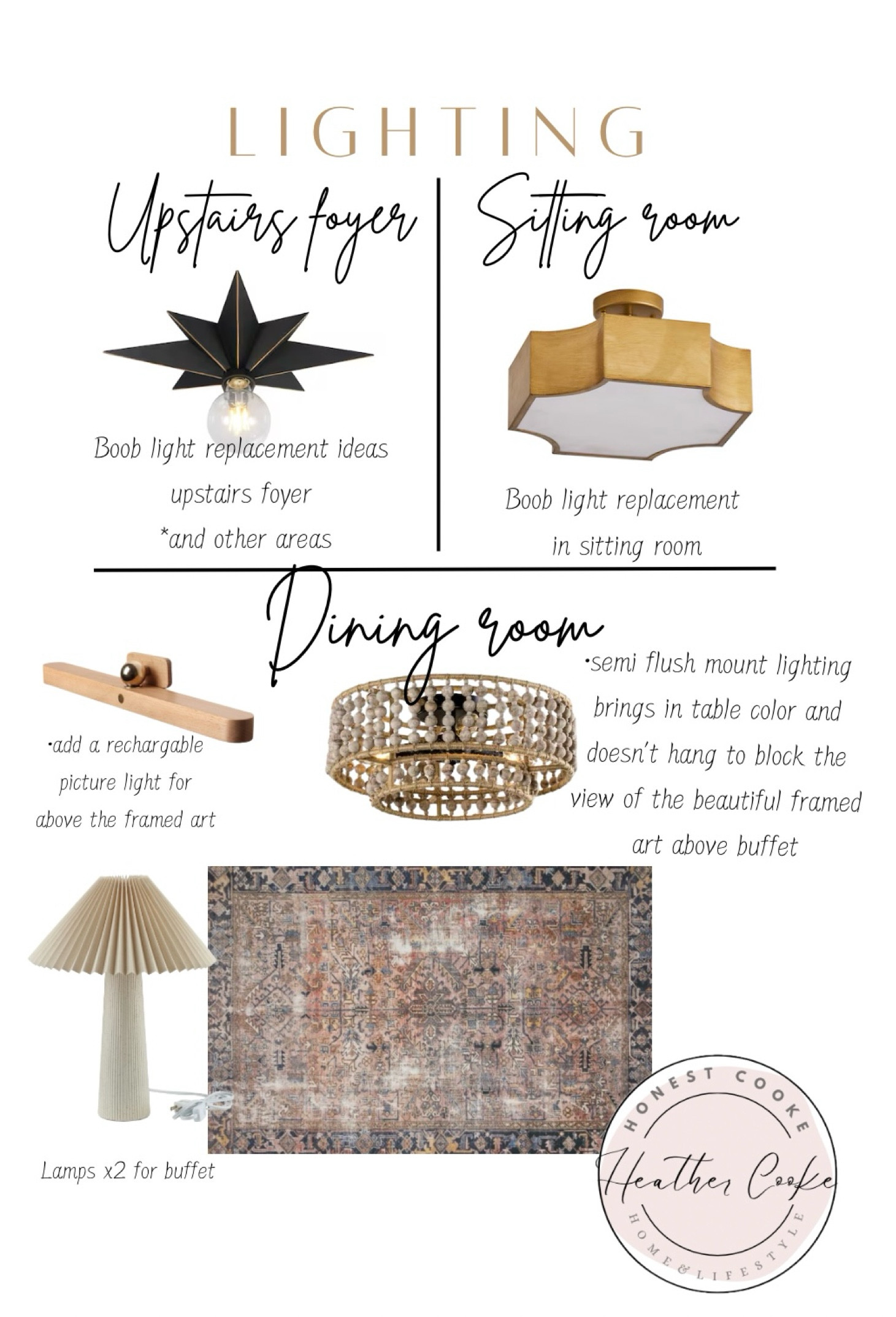 Boob light replacement, simple semi flush chandelier for a casual dining space
Lowe’s, Amazon
Modern lighting, dining room lighting, semi flush , flush mount lighting

#LTKFindsUnder50 #LTKHome #LTKSaleAlert