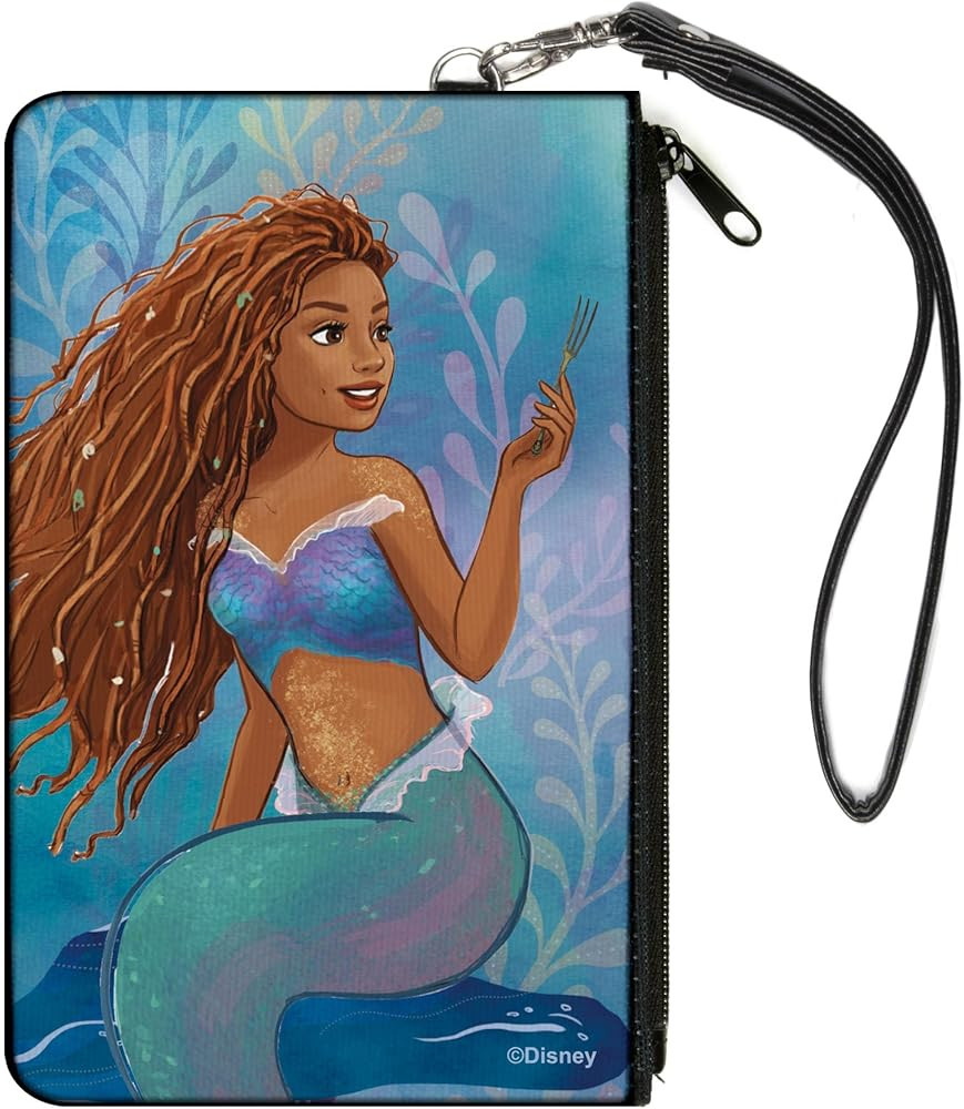 Disney Zip Around Clutch Wristlet Travel & Credit Card Holder Wallet, The Little Mermaid Ariel Di... | Amazon (US)