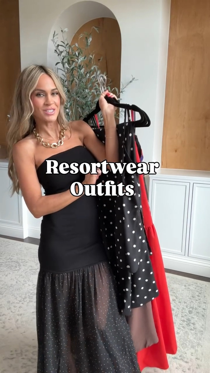 Resortwear outfits for your upcoming vacation or spring break trip! Love the gorgeous maxi dresses, flowy easy outfits, and of course the polka dots! Would be so cute for vacation or spring and summer events!

#vacationoutfits #beachoutfits

#LTKTravel #LTKdayinmylife #LTKootd