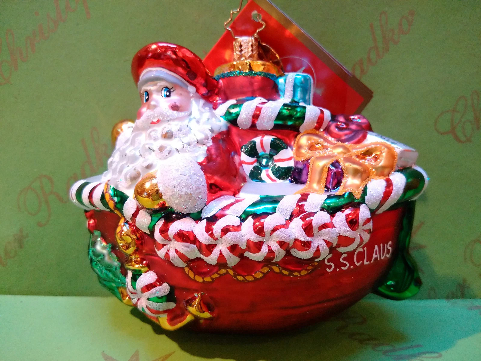 Christopher Radko S S Claus Glass Ornament | eBay US