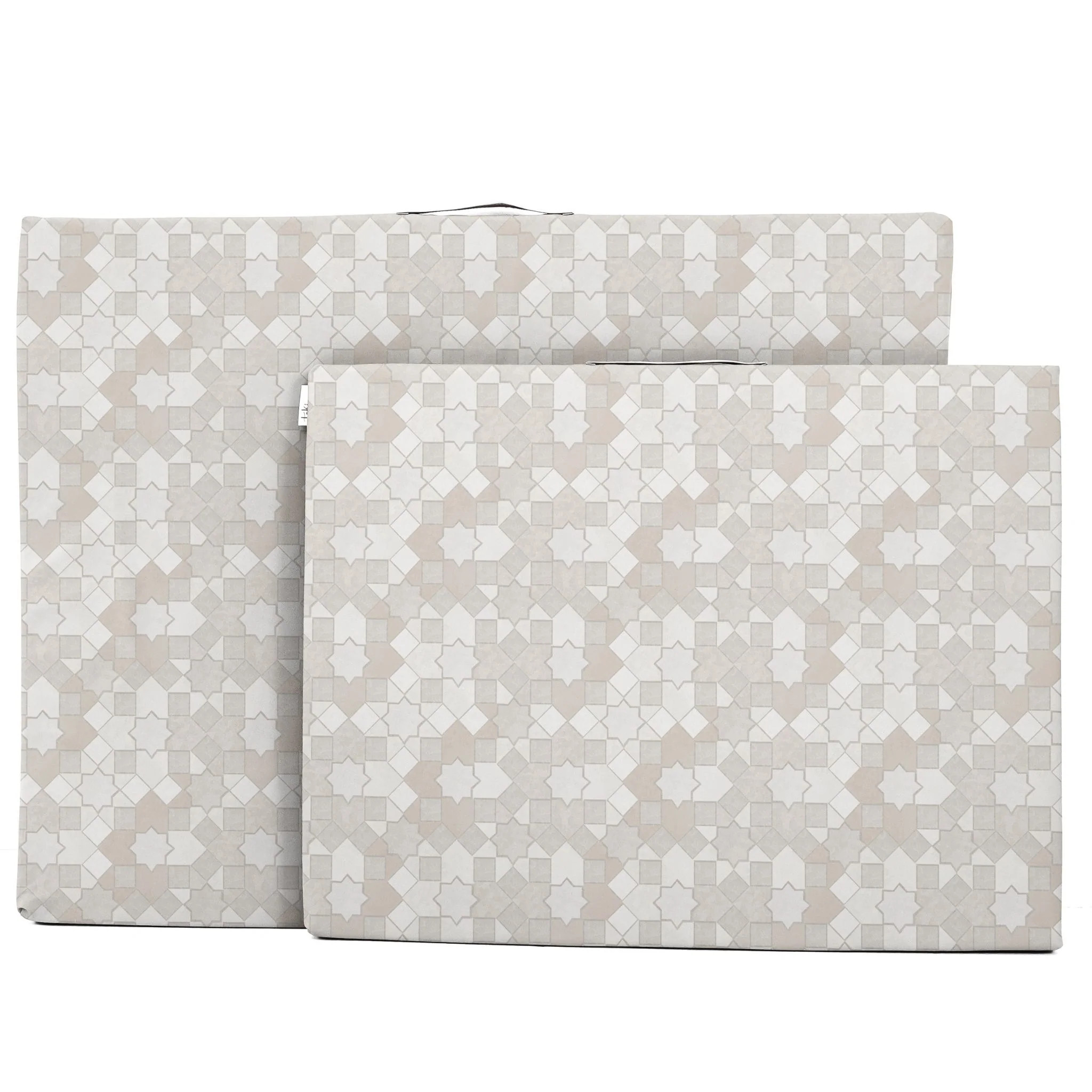 Grey Mosaic Play Cushion | Toki Mats