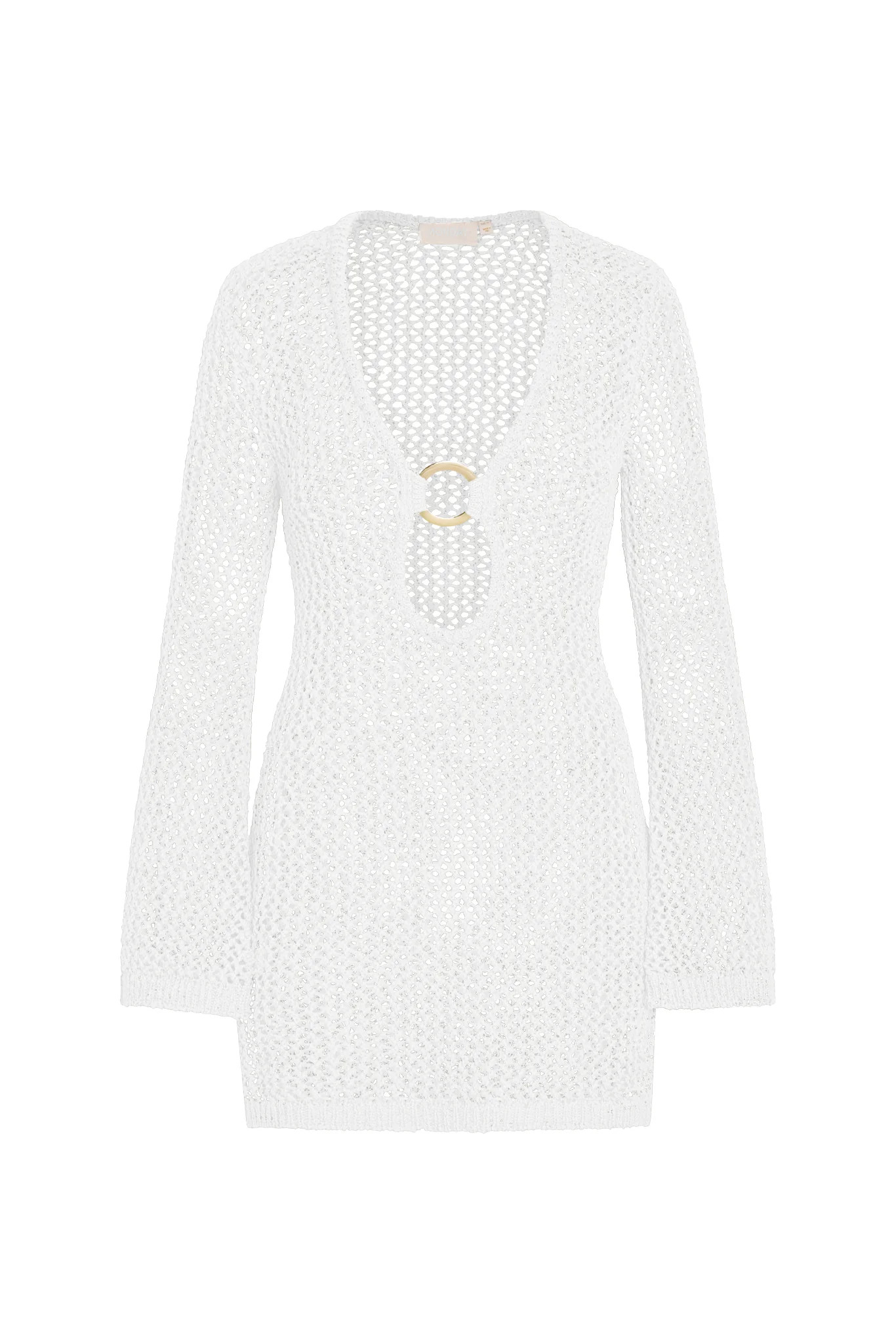 Montego Mini Dress - White Petit Crochet - White Petit Crochet / S | Monday Swimwear