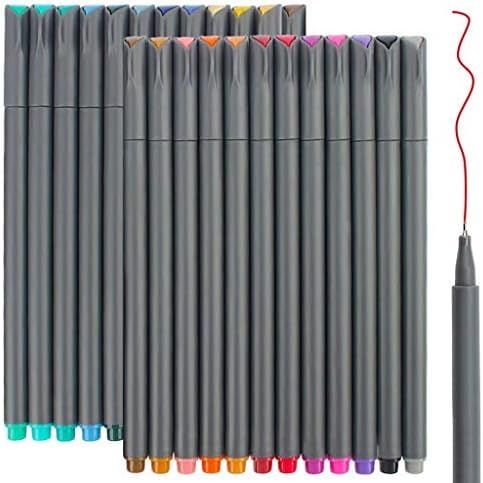 24 Fineliner Color Pens Set, Taotree Fine Line Colored Sketch Writing Drawing Pens for Journal Pl... | Amazon (US)