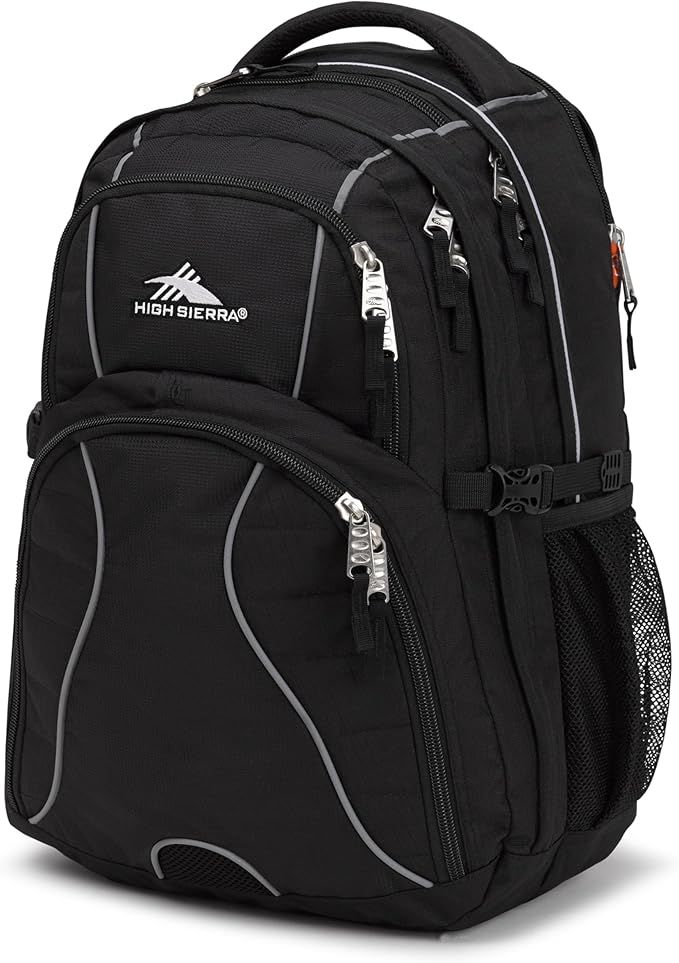 High Sierra Swerve Laptop Backpack, Black, One Size | Amazon (US)