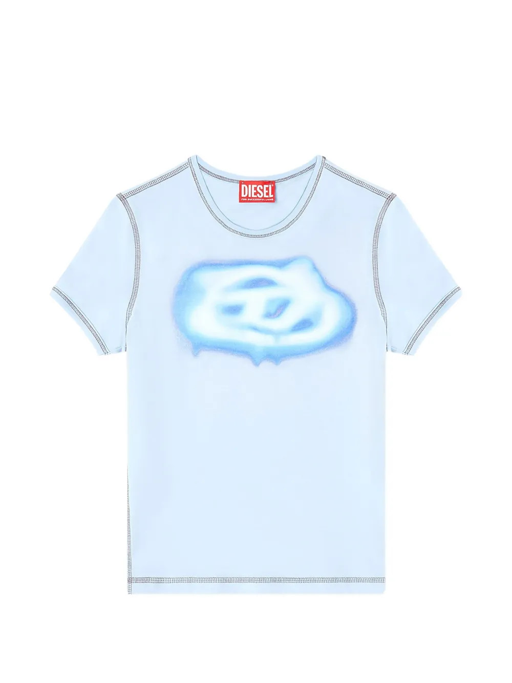 Diesel T-Uncuties-Long-S3 printed T-shirt - Blue | Farfetch Global