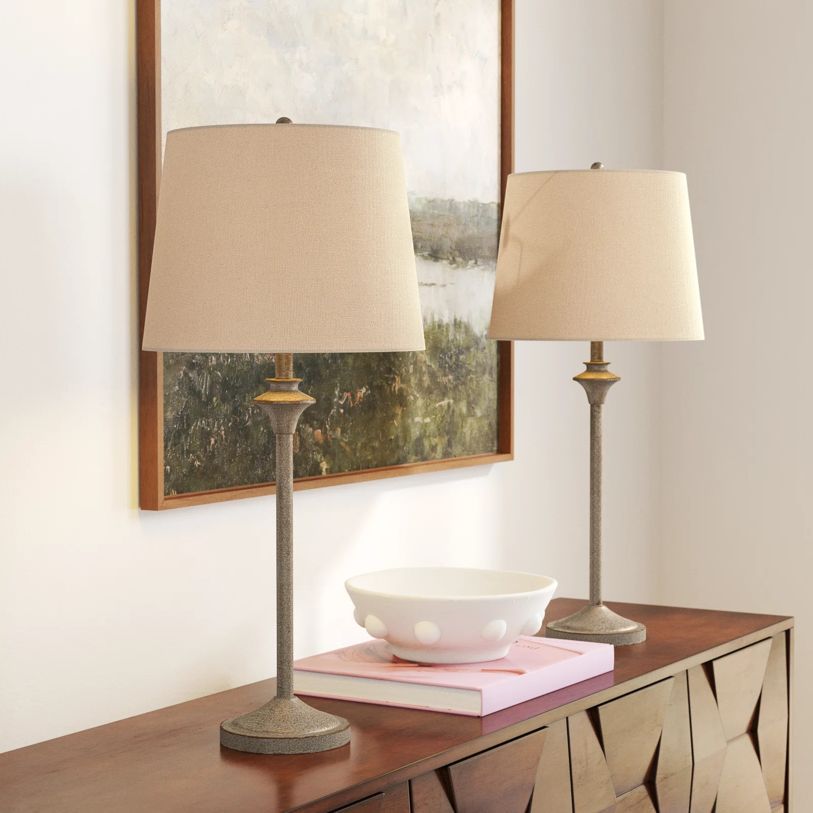 Nadia 26‘’Metal Buffet Lamp (Set of 2) | Wayfair North America