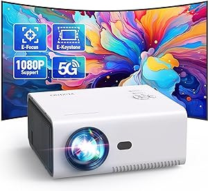 Projector with WiFi and Bluetooth,【Electric Focus/Keystone/Zoom】 YUZINO Mini Projector, 1080P... | Amazon (US)