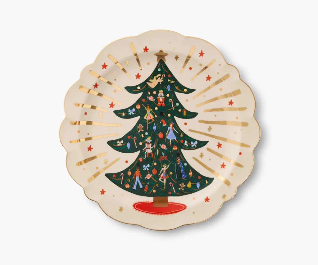 Round Porcelain Serving Platter - Nutcracker | Rifle Paper Co.