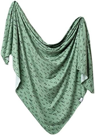 Large Premium Knit Baby Swaddle Receiving Blanket"Poe" by Copper Pearl | Amazon (US)