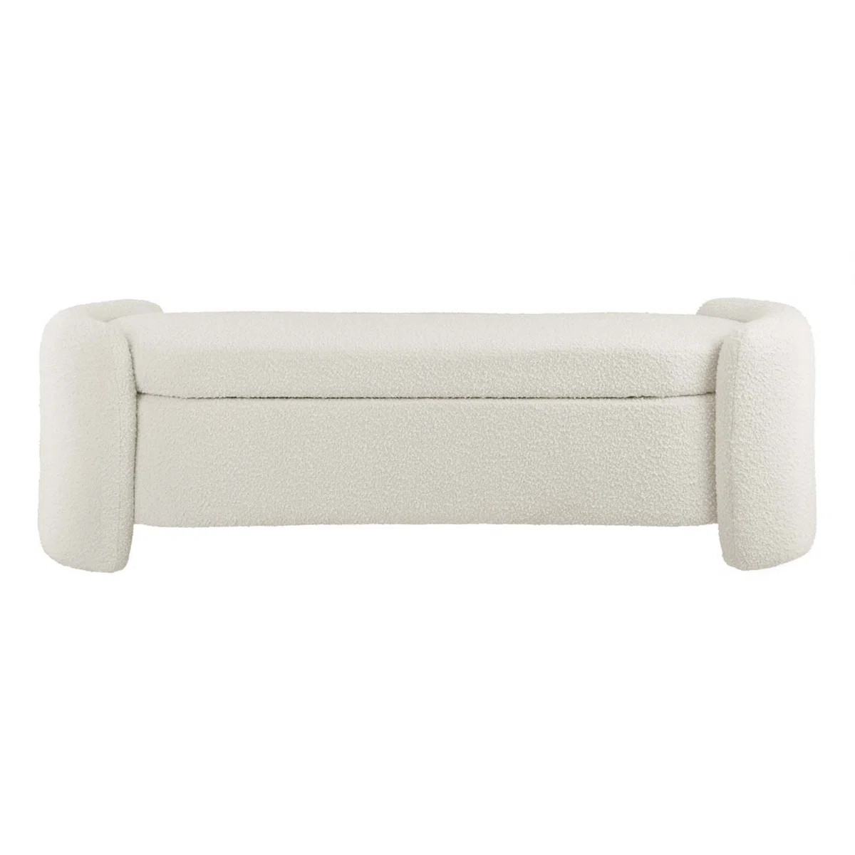 Nebula Boucle Upholstered Bench | Wayfair North America