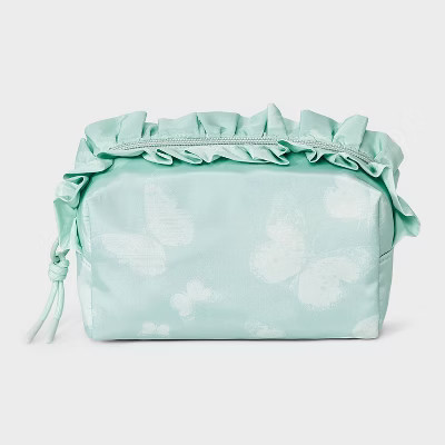 Girls' Butterfly Printed Ruffle Rectangle Pouch - art class™ Green | Target
