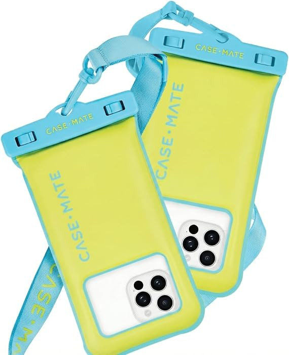 Case-Mate 2 Pack IP68 Waterproof Phone Pouch - Floating Waterproof Phone Case w/Crossbody Lanyard... | Amazon (US)