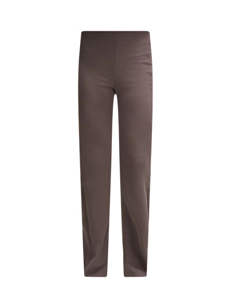 Brushed Softstreme Ribbed Zip Flared Pant 32.5" | Women's Sweatpants | lululemon | lululemon (CA)