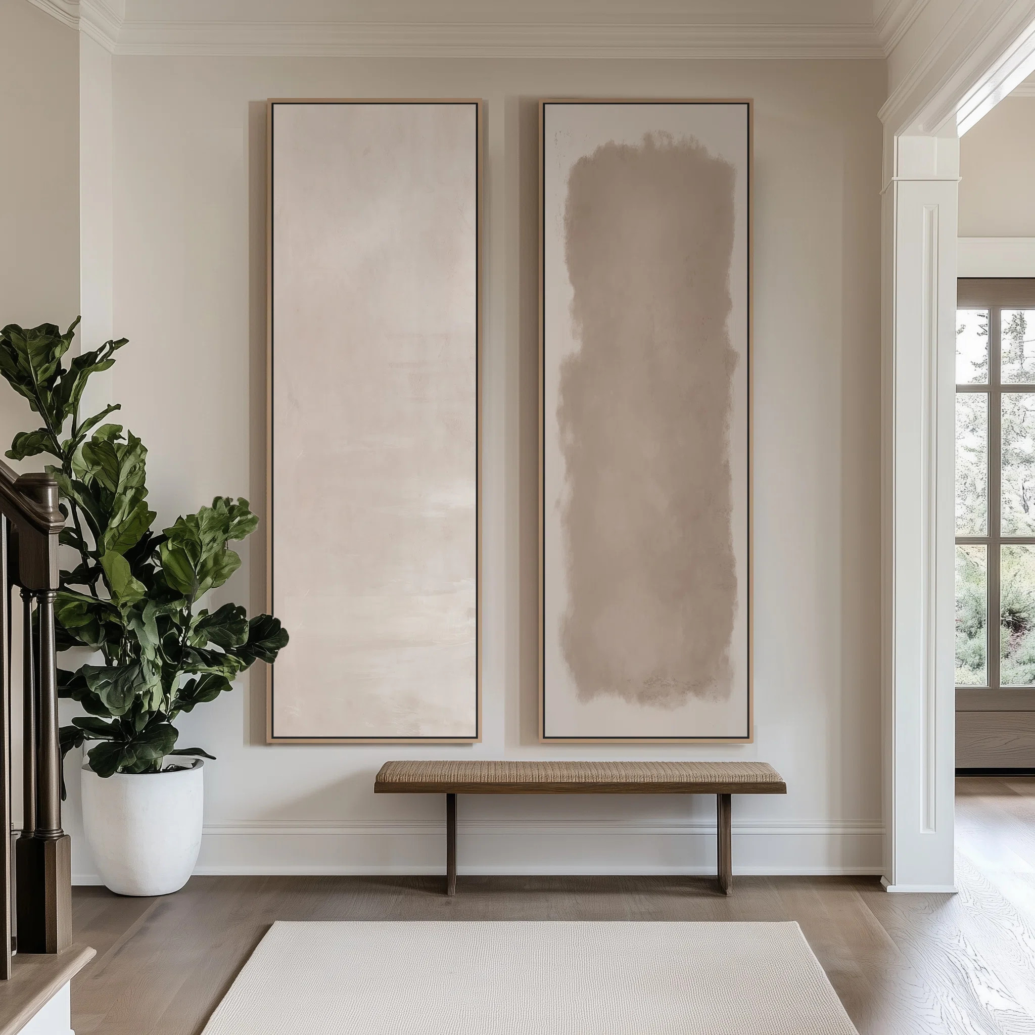 Ivy Bronx Vintage Landscape Wall Art - 20x60 inches Framed Canvas Set of 2 & Reviews | Wayfair | Wayfair North America