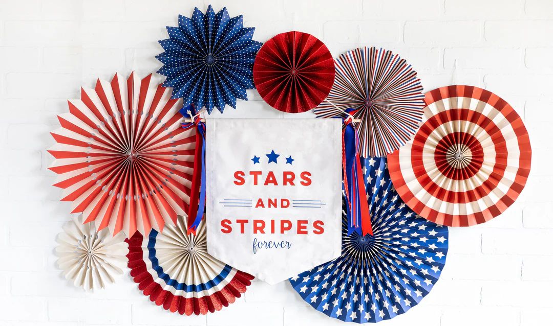 Stars & Stripes Canvas Banner | My Mind's Eye