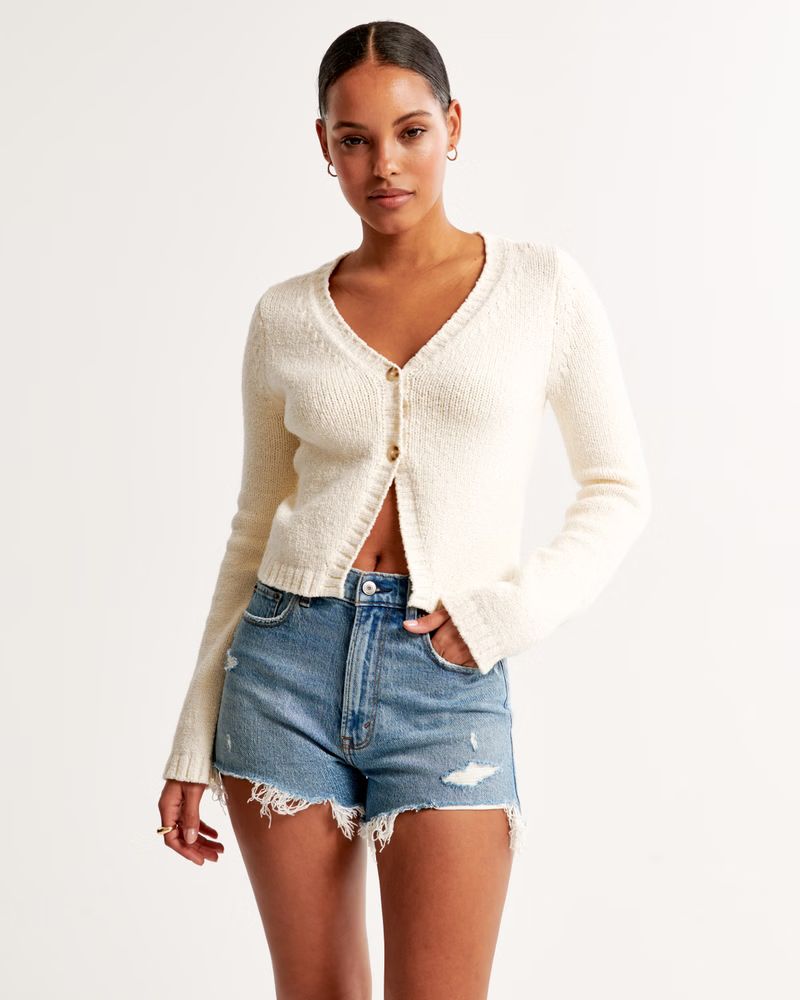 Women's High Rise Mom Short | Women's Bottoms | Abercrombie.com | Abercrombie & Fitch (US)