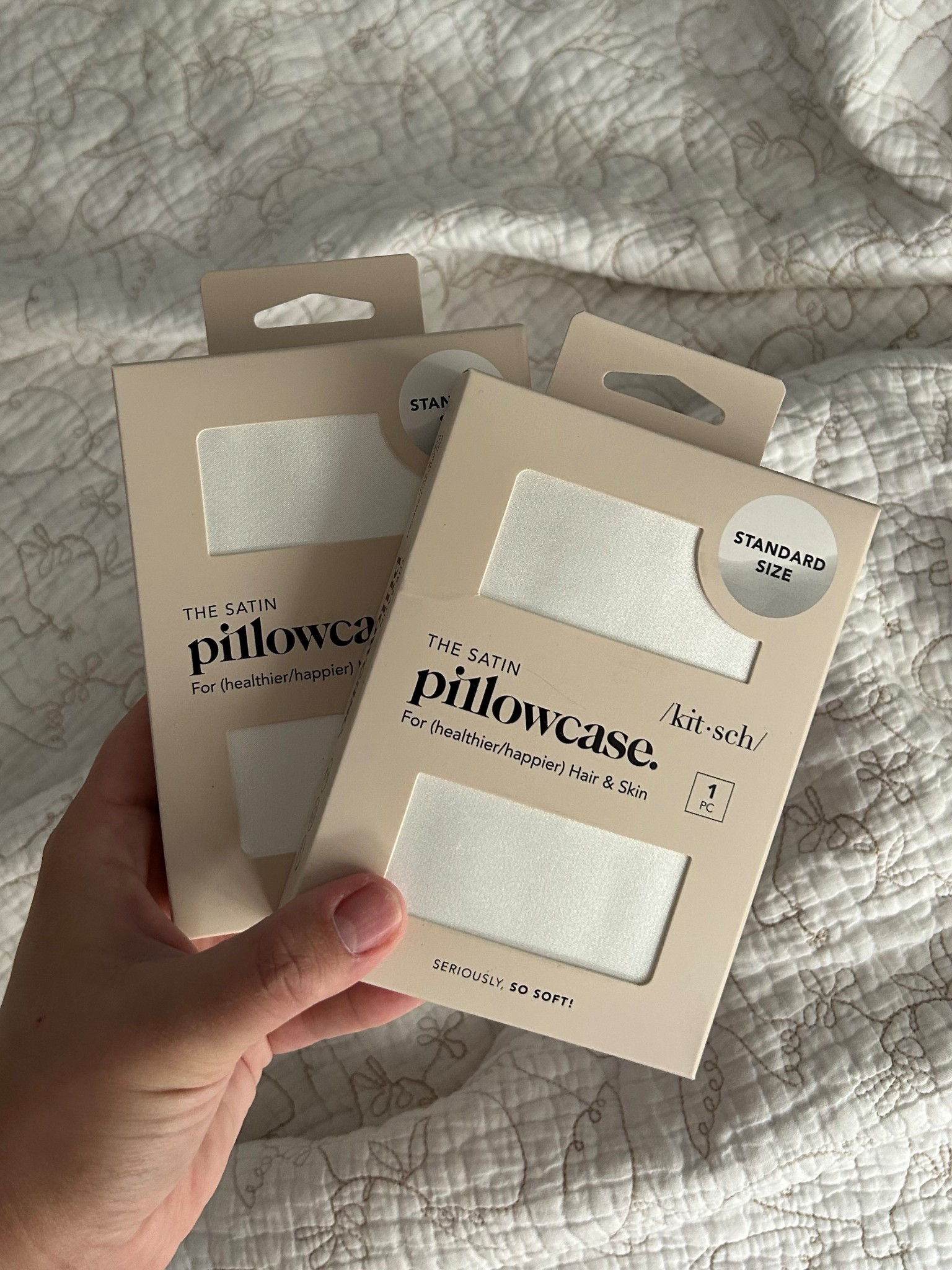 Ordered some FRESH silk pillowcases for our bedroom! ☁️

#LTKBeauty #LTKFindsUnder50 #LTKHome