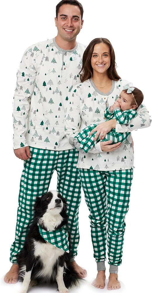 HonestBaby Organic Cotton Holiday Family Jammies Pajamas | Amazon (US)