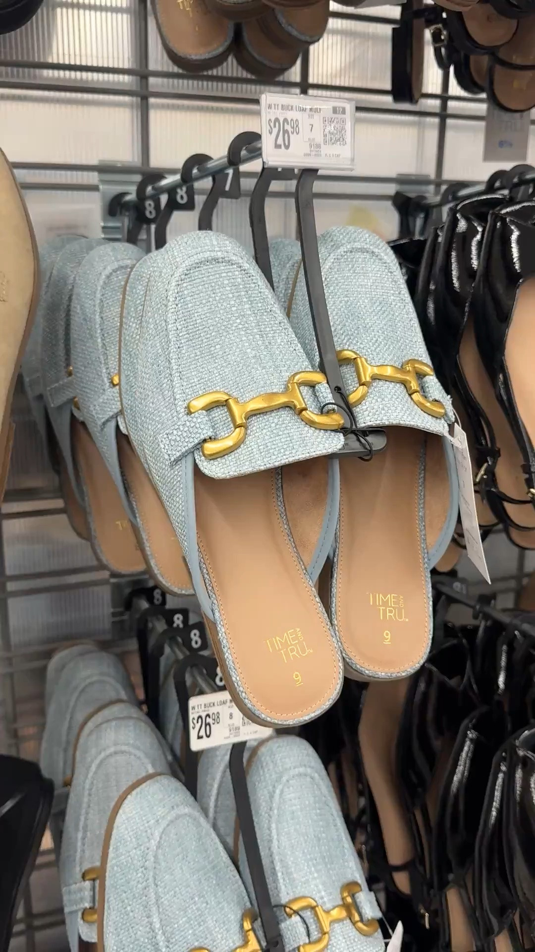 Slip on mules from
Walmart!