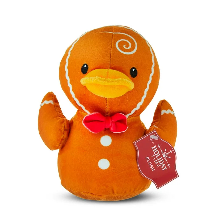 7IN Holiday Time Small Plush Rubber Duck, Gingerbread Man | Walmart (US)