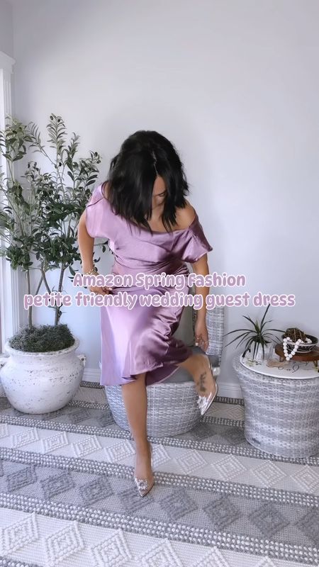 Amazon Wedding Guest Dress for spring. This dress is perfect for a spring wedding’ it’s amazing quality & comes in more colors. 
Spring fashion, spring wedding guest dress, spring fashion, spring dress, wedding guest dress, spring formal dresses

#LTKStyleTip #LTKFindsUnder50 #LTKWedding