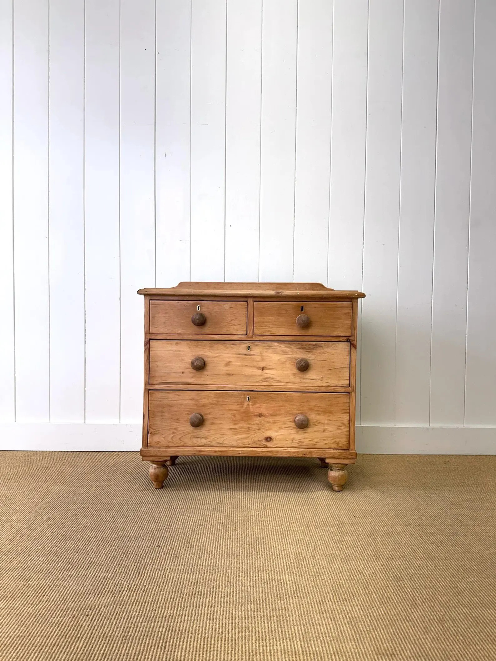 A 19th Century English Pine Chest of Drawers or Dresser with Gallery | Etsy (US)